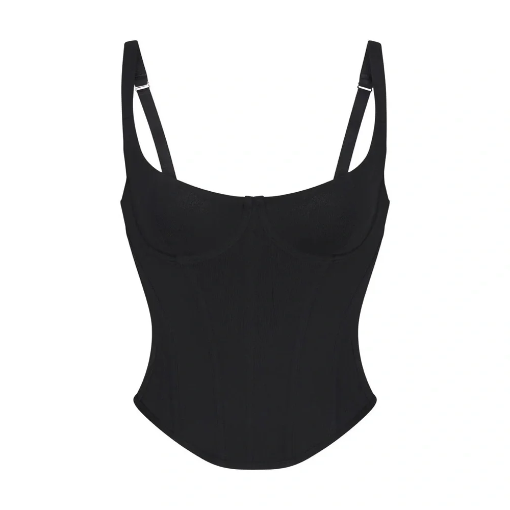💖 NWT SKIMS Cotton Corset Top- SOLD OUT 💖 - Picture 2 of 7